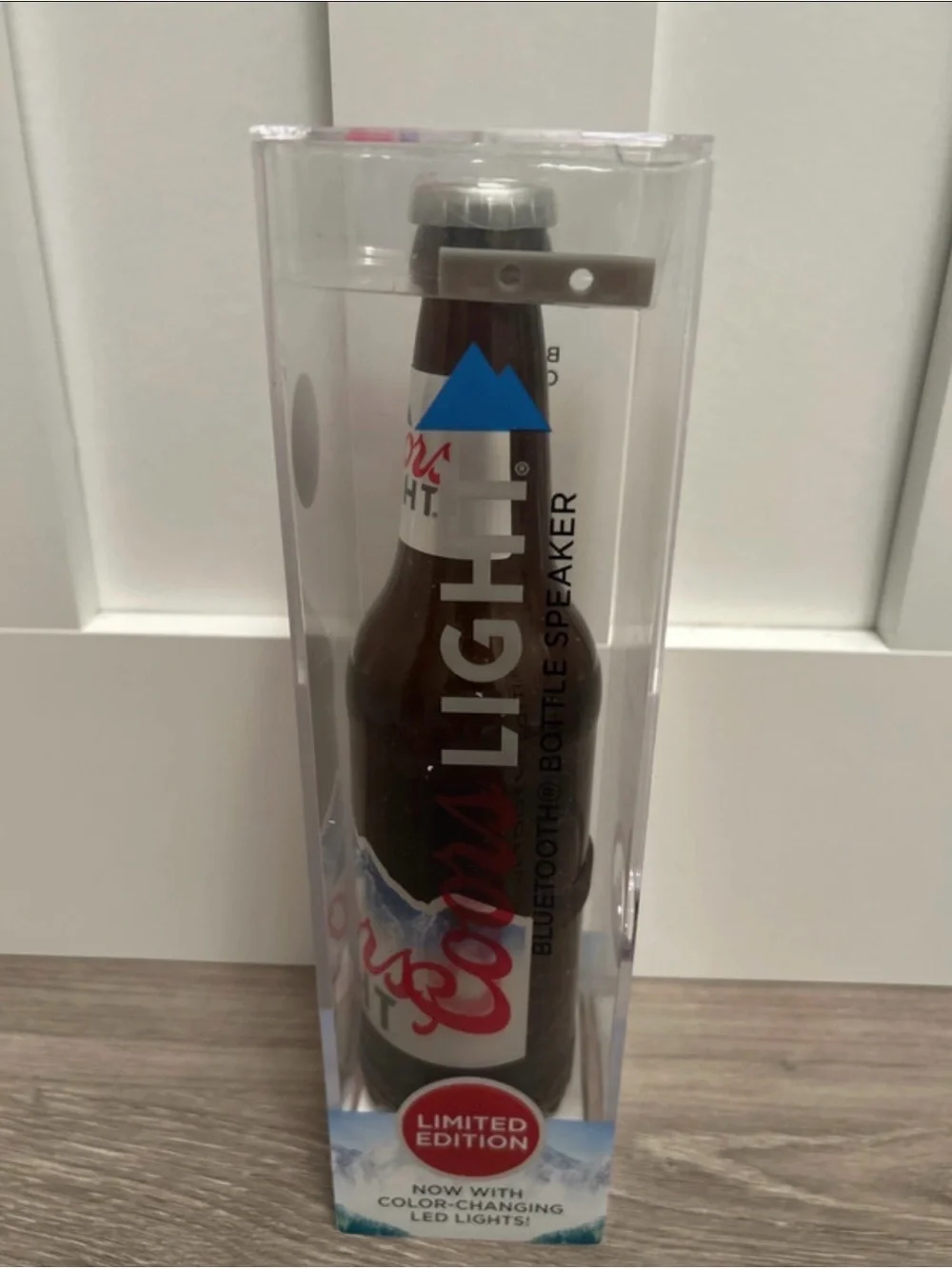 Coors Light Bluetooth Bottle Speaker - Silver and Brown